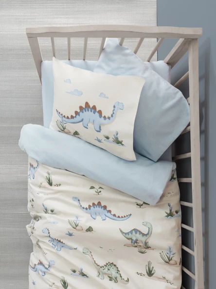 Cotton Box Bebek Nevresim Takımı Dinora Mavi ürün görseli