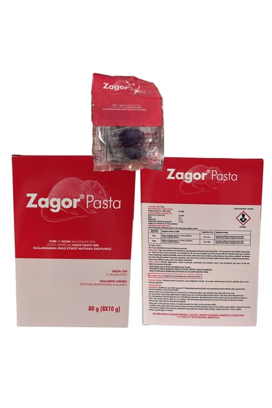 Zagor Pasta Fare Ilacı Fare Sıçan Mücadelesi Lezzeti Arttırılmış Hazır Pasta Yem - 1
