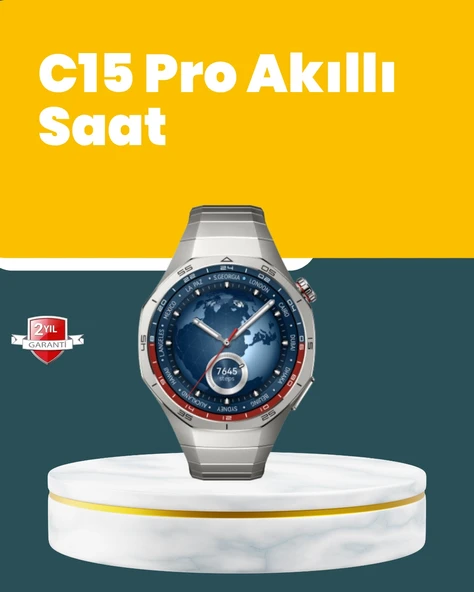 Akıllı Saat Nabız Ölçer, Adım Sayar ve Uyku Takip Özellikli ürün görseli 1