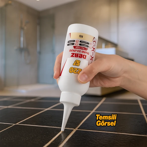 Bej Renk Hazır Derz Dolgu Fayans Seramik Mermer Yer Duvar için Tamir Derz Yenileme Dolgusu 220 Gr - Resim 3