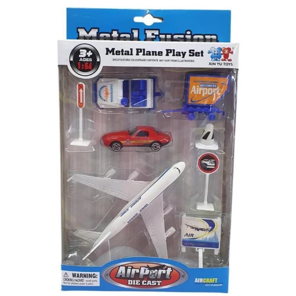 Havaalanı Seti Metal Arabalı - 89730 - Resim 2