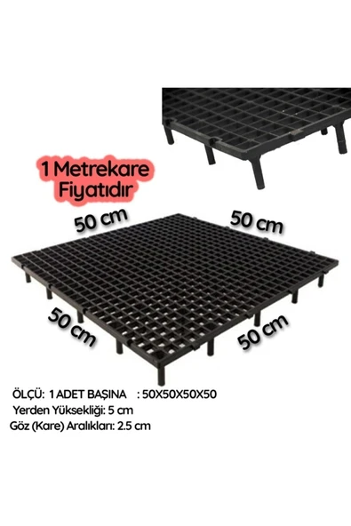 Güvercin Kümes Taban Izgarası (1 M2 4 Adet Fiyatıdır) Tavuk Taban Izgara,yer Izgara 50x50 - 1