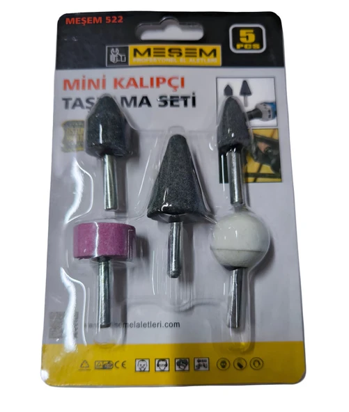 MEŞEM MİNİ KALIPÇI TAŞLAMA SETİ 5 PARÇA