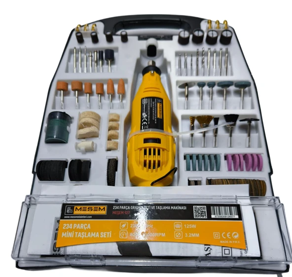 MEŞEM 234 PARÇA MİNİ TAŞLAMA SETİ