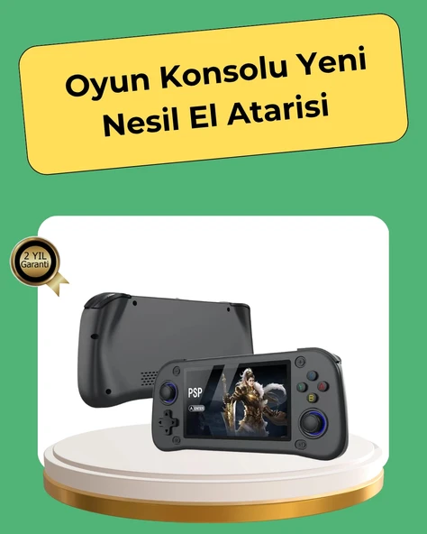 Retro ve Modern Oyun Destekli Taşınabilir Konsol 64GB Kart Dahil - 1