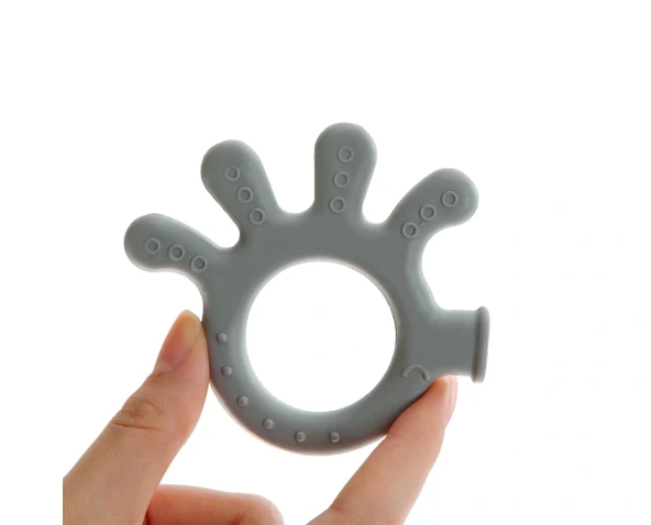 Babyjem Yumuşak Diş Kaşıyıcı Ahtapot Gri - Resim 3