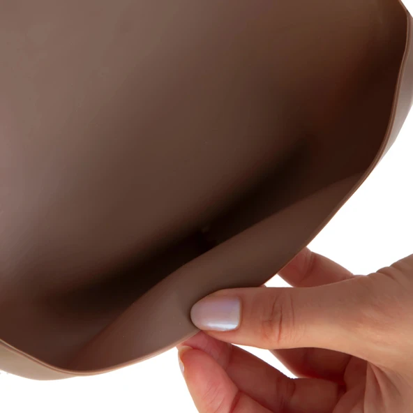 Babyjem Mini Silikon Önlük Latte - Resim 4