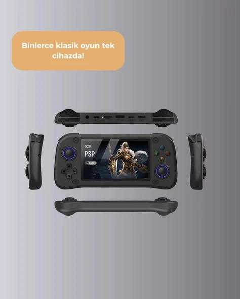 4.3” HD Ekranlı El Konsolu 64GB Hafıza Kartı ve 10000 Yüklü Oyun - 4