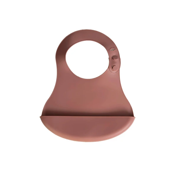 Babyjem Mini Silikon Önlük Mocha - 2