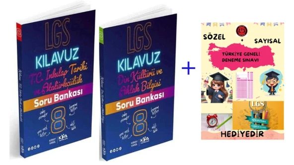KORAY VAROL YAYINLARI 8. SINIF Kılavuz Serisi İnkılap - Din Kültürü Soru Bankaları- Deneme Hediyelidir. ürün görseli