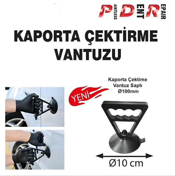 PDR MANUEL KAPORTA ÇEKTİRME SAPLI VANTUZ 100MM
