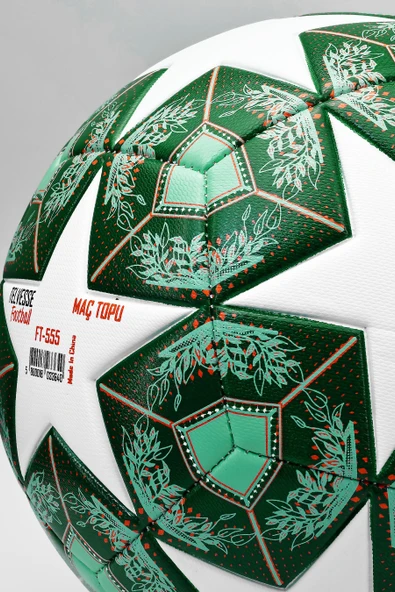 Profesyonel Futbol Topu 2025 Şampiyonlar Ligi Pompalı Sert Zemin Halı Saha Futbol Topu No5 Yeşil 555 - Resim 7