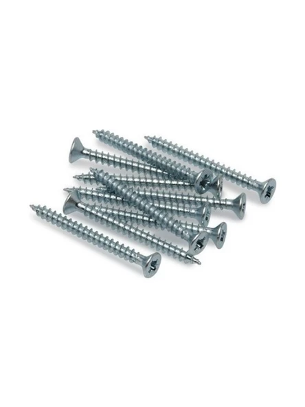 Sunta Vidası 4x35mm Çinko Ahşap MDF Montaj Vidası(4X35MM) 20 ADET - Resim 3