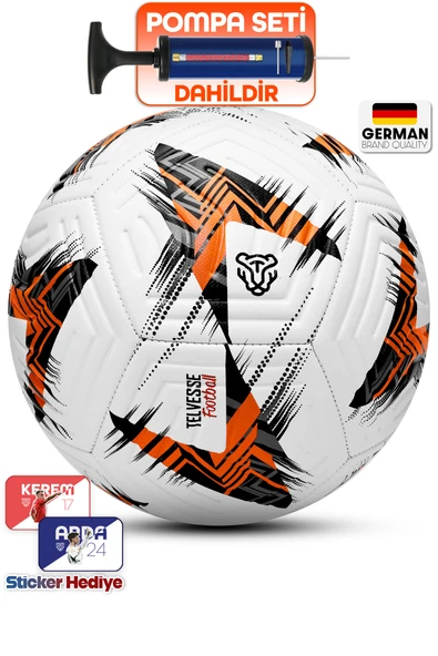 Profesyonel Futbol Topu 2025 Avrupa Pompalı Sert Zemin Halı Saha Futbol Topu No5 Turuncu 525 ürün görseli 1