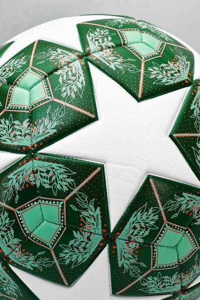 Profesyonel Futbol Topu 2025 Şampiyonlar Ligi Pompalı Sert Zemin Halı Saha Futbol Topu No5 Yeşil 555 - Resim 8