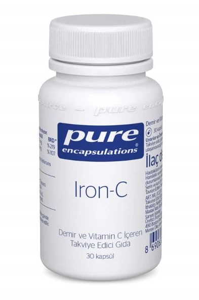 Pure Encapsulations Iron-C 30 Kapsül ürün görseli