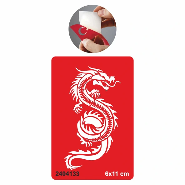 Anakonda Dragon Yılan Tattoo Geçici Dövme Şablonları Kına Kalıpları ürün görseli 1