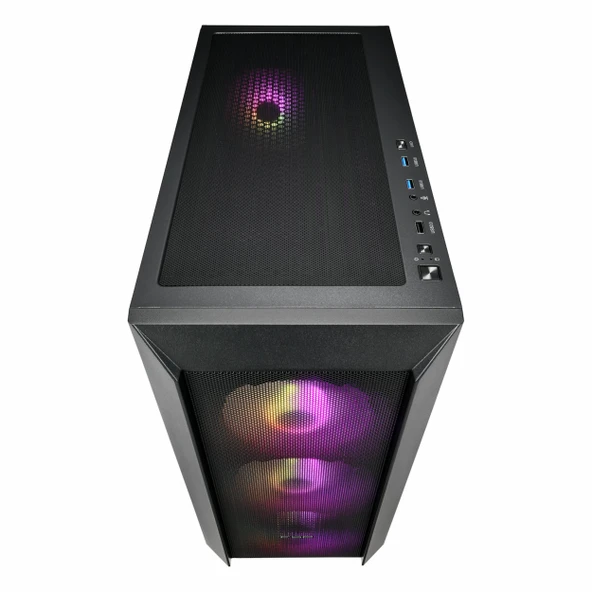 FSP CMT318 850W 80+ Bronz USB 3.2 ARGB eATX Full Tower Siyah Kasa - Resim 4