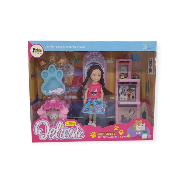 Pet Shop -  Köpek Bakım Merkezi Oyun Seti - A8-14 - Sarışın ürün görseli