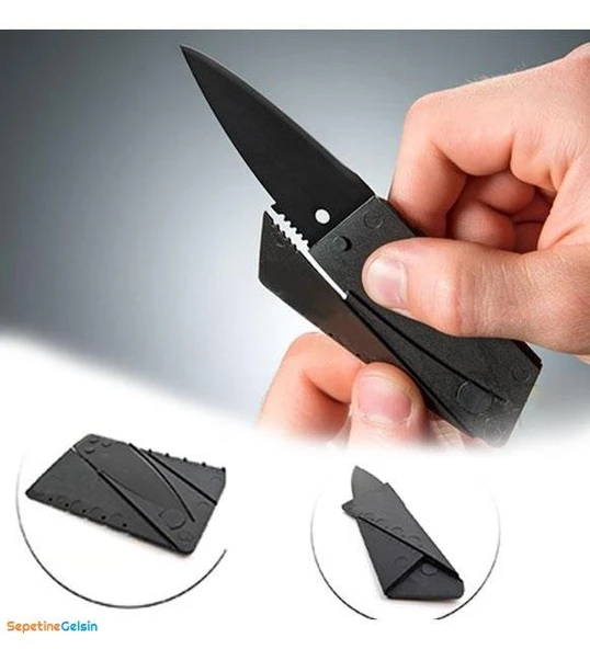 Sepetinegelsin Kredi Kartı Şeklinde Bıçak Kutusuz - Resim 3