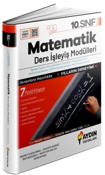 Aydın Yayınları 10. Sınıf Matematik Ders İşleyiş Modülleri ürün görseli