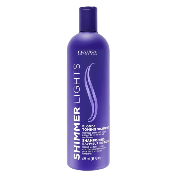 Clairol Shimmer Lights Sarı Saçlar İçin Tonlayıcı Mor Şampuan 473ML - 1
