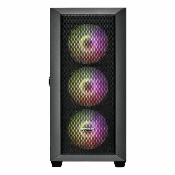 FSP CMT318 850W 80+ Bronz USB 3.2 ARGB eATX Full Tower Siyah Kasa - Resim 2