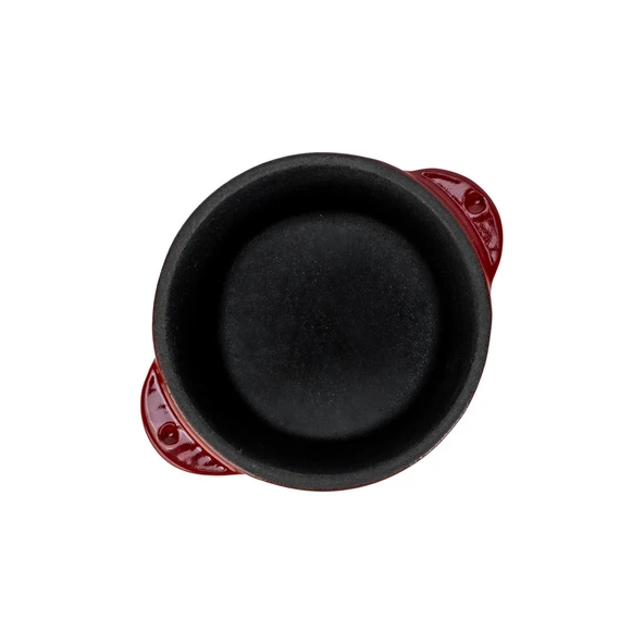 Lava Döküm Yuvarlak Sufle / Sos Kabı. Çap(Ø)8cm.-Bordo - 3