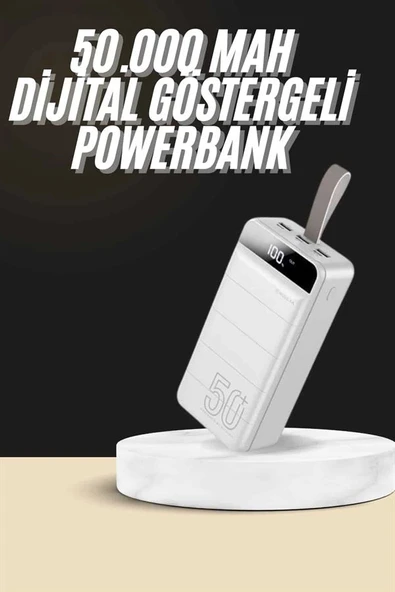Hızlı Taşınabilir 50.000 Mah Powerbank Led Ekran Android ve İOS Uyumlu - Resim 2