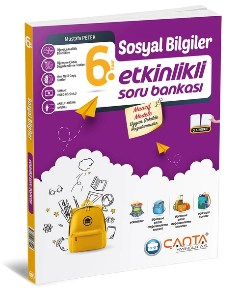 Çanta Yayınları 6.Sınıf Sosyal Bilgiler Etkinlikli Soru Bankası ürün görseli