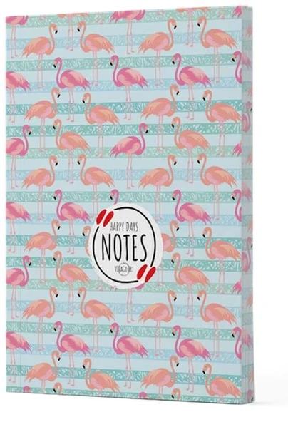 Flamingo 1 - Yan Baskılı Çizgili Defter ürün görseli