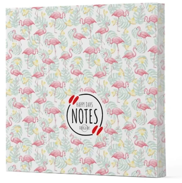 Flamingo 3 - Çizgisiz Yan Boyamalı Defter ürün görseli