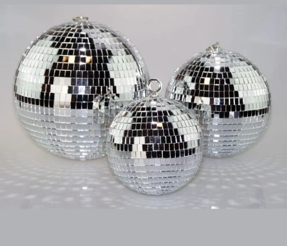 Disko Topu 3 LÜ SET (30 CM- 20 Cm - 15 CM) - Yüksek Kalite Profesyonel Disko Topu - Ev Dekorasyon - 1