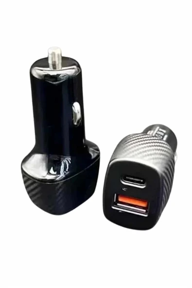 Type-C Girişli Araba Çakmaklık Şarj Cihazı 38W Oto Çakmaklık - Resim 3