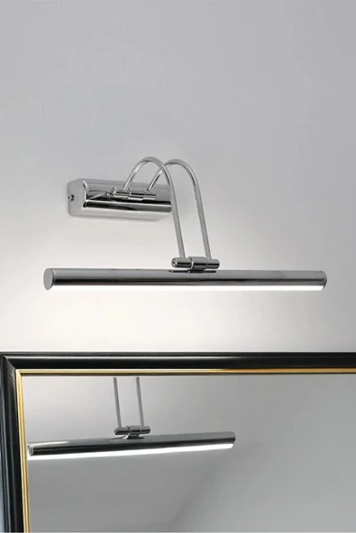 luxshome Pilli Krom Gün Işığı Duvar Apliği Banyo Aydınlatma Ayna Üstü Led Tablo Aplik A+ Loş Işık 3000K - 2