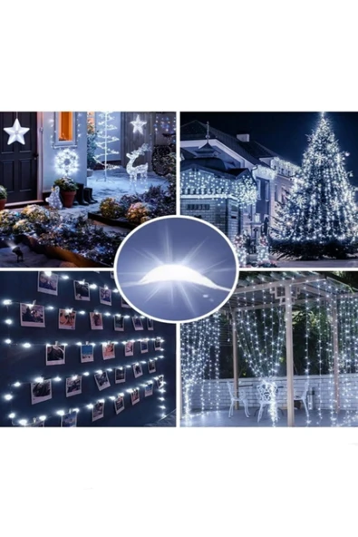 Voxify 3 Metre Beyaz Peri Led, Dekor Işık Beyaz Dekoratif Lamba Yılbaşı Çam Ağacı Ev Süslemeli - Resim 2