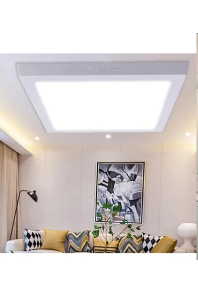 Viesteknoloji 24W Kare Tavana Sıfır Led Plofenyer Avize Armatür Banyo Tuvalet Balkon Led Glop Armatürü Beyaz Işık ürün görseli