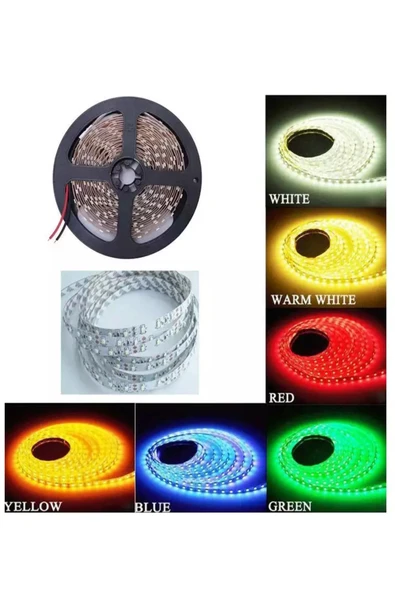 primelux 3 Çipli Iç Mekan Şerit Led 5 Metre Rulo -trafosuz Şeritled (yeşil) ürün görseli