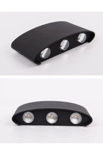 luxshome Çift Yön Led Aplik Haiti Model Modern Duvar Aydınlatma 10w 3200K Gün Işığı Su Geçirmez Dış Mekan - Resim 3