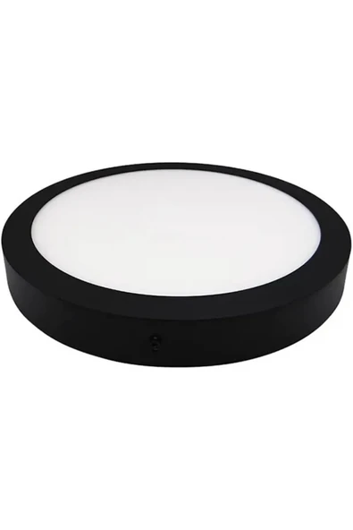 luxshome Modern Tavana Sıfır Led Lamba Buz Beyaz Işık Siyah Metal Kasa Salon Mutfak Oturma Odası Avize - Resim 2