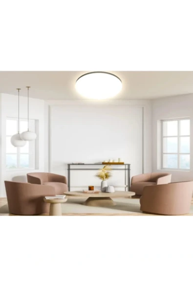 luxshome 24 W Panel Led Avize Sıva Üstü Tavan Glop Tavan Armatürü Salon-balkon Banyo-lambası Beyaz Işık ürün görseli