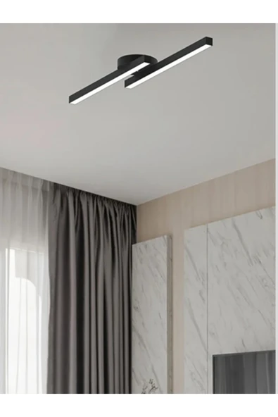 luxshome Modern Yeni Model Tasarım Led Avize Salon - Oturma Odası - Mutfak Aydınlatma Beyaz Işık 30w - Resim 2