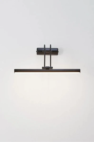 luxshome Mat Siyah Kuğu Aplik Oynar Başlıklı Beyaz Işık Şık Tasarım Dekoratif Dizayn Banyo Ayna Aydınlatma - Resim 2