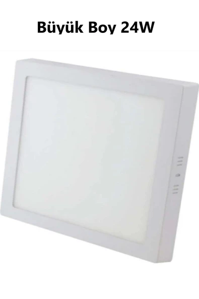 Viesteknoloji Büyük Boy 24w Modern Tavana Sıfır Kare Plafonyer Led Avize Panel Light 6500k Cold White - Resim 5