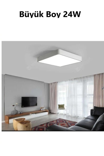 Viesteknoloji Büyük Boy 24w Modern Tavana Sıfır Kare Plafonyer Led Avize Panel Light 6500k Cold White ürün görseli
