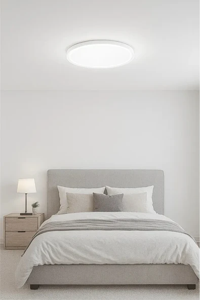 luxshome Tavana Sıfır Led Modern Avize Aydinlatma Gün Işığı Yüksek Lumen Güçlü Işık Balkon-mutfak-ofis-salon - Resim 5