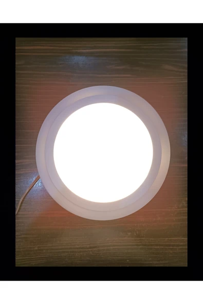 luxshome Çift Renkli 18 6 W Led Panel Sıva Üstü Yuvarlak Spot Armatür Gün Işığı Mavi - Resim 4