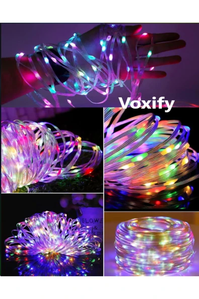 Voxify Tv Arkası 10 Metre Bluetooth Telefon Kontrollü Smart Ambiance Sese Duyarlı Kumandalı Şerit Led Işık - Resim 8