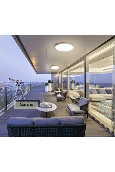 luxshome Modern Ledli Avize Tavana Sıfır Salon Mutfak Oturma Odası Avize Panel Light 6400k Beyaz Işık - Resim 3