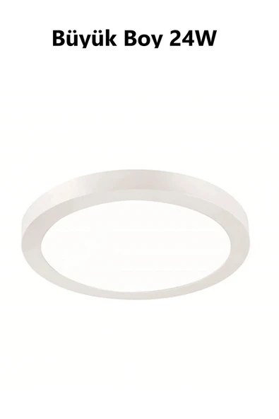 Viesteknoloji Büyük Boy 24w Aydınlatma Tavan Glop Tavan Armatürü Balkon Banyo Lambası Led 6500k Beyaz - Resim 6